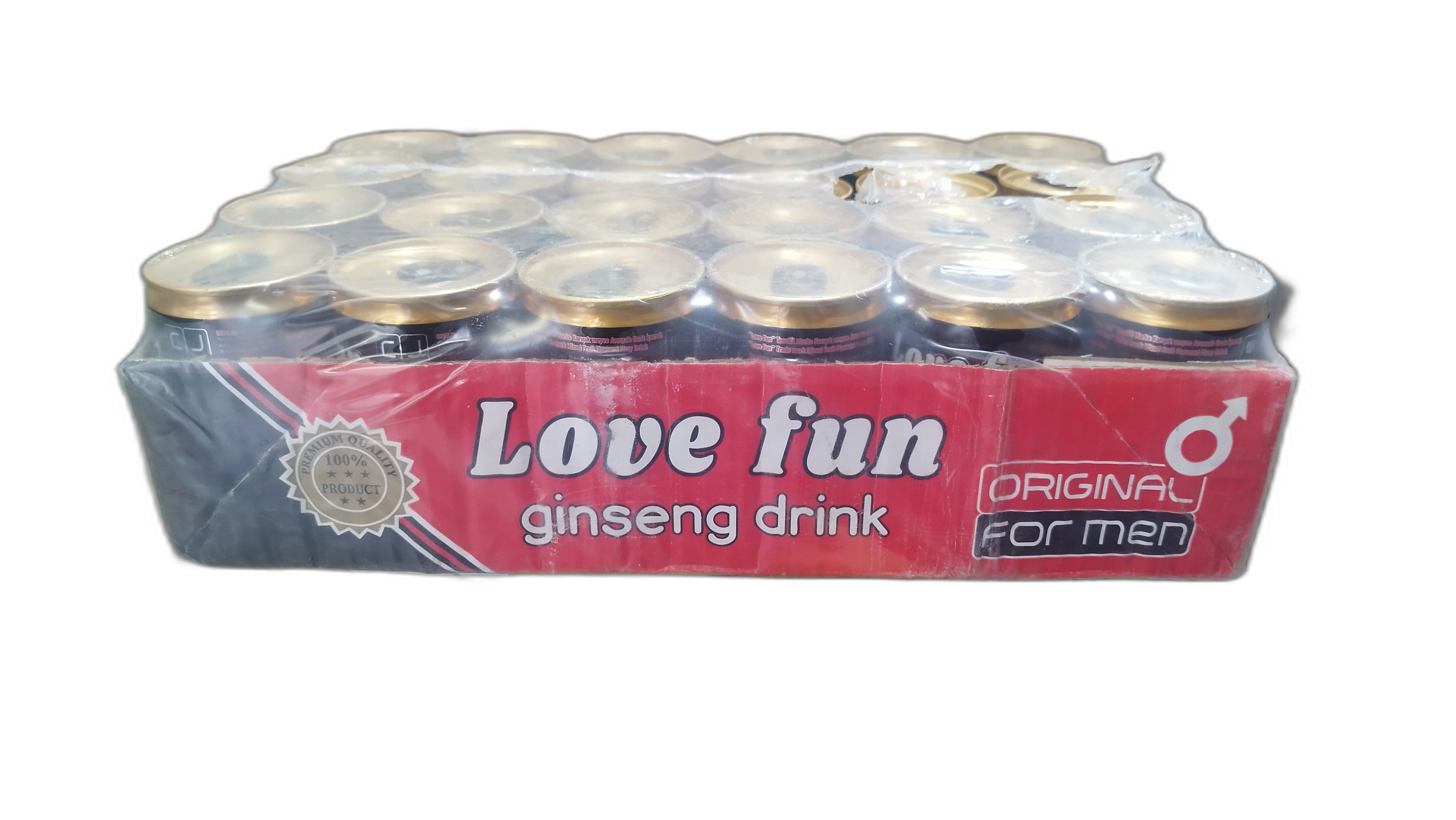 نوشیدنی انرژی زا لاو فان(love fun)بسته های 24عددی 